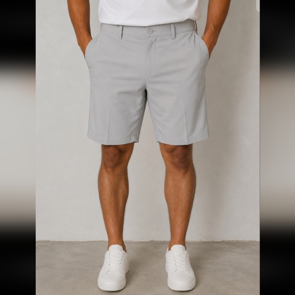 ATTACK LIFE GREG NORMAN 38W Golf Rapid Dry Shorts Gray